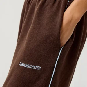Iets Frans Harri Wide Leg Jogger Pants Limebrown d